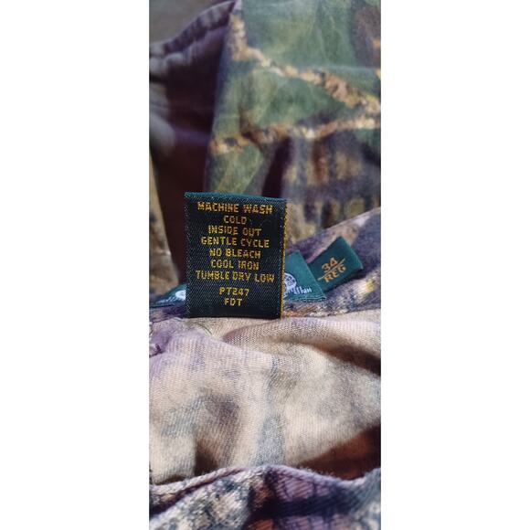 Men's Cabela's 34 Regular Camouflage Hunting Cargo Pants Mossy Oak Break Up Camo - Picture 6 of 6